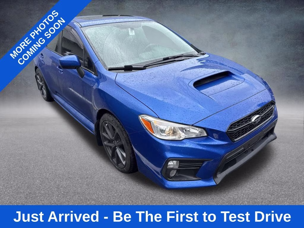 2018 WR Blue Pearl Subaru WRX Premium AWD Sedan