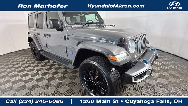 2022 Sting-Gray Clearcoat Jeep Wrangler Unlimited Sahara 4xe 4X4 SUV