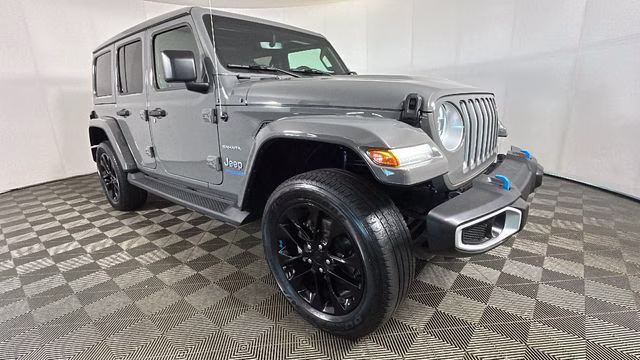 2022 Sting-Gray Clearcoat Jeep Wrangler Unlimited Sahara 4xe 4X4 SUV