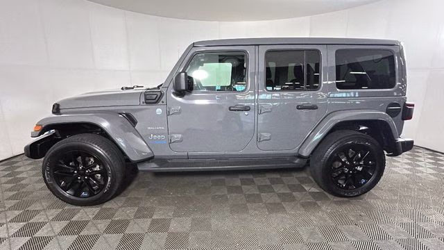 2022 Sting-Gray Clearcoat Jeep Wrangler Unlimited Sahara 4xe 4X4 SUV