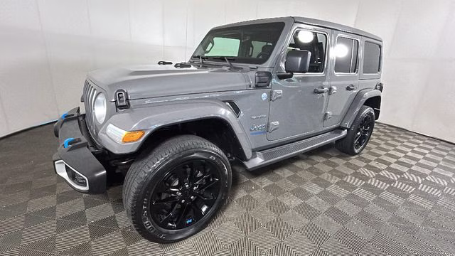 2022 Sting-Gray Clearcoat Jeep Wrangler Unlimited Sahara 4xe 4X4 SUV