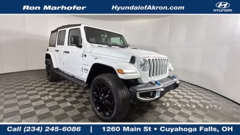 2022 Bright White Clearcoat Jeep Wrangler Unlimited Sahara 4xe 4X4 SUV