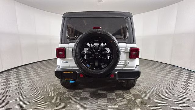 2022 Bright White Clearcoat Jeep Wrangler Unlimited Sahara 4xe 4X4 SUV