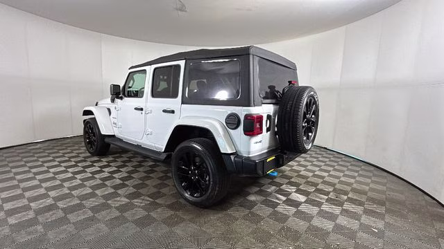 2022 Bright White Clearcoat Jeep Wrangler Unlimited Sahara 4xe 4X4 SUV