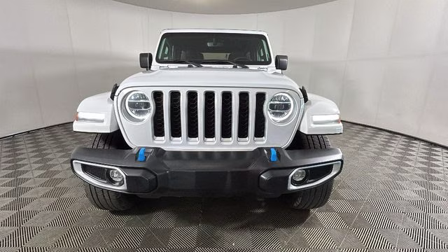 2022 Bright White Clearcoat Jeep Wrangler Unlimited Sahara 4xe 4X4 SUV