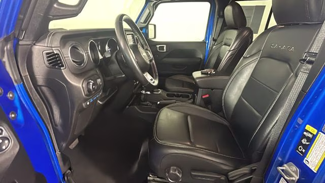 2023 Hydro Blue Pearl Coat Jeep Wrangler Sahara 4xe 4X4 SUV
