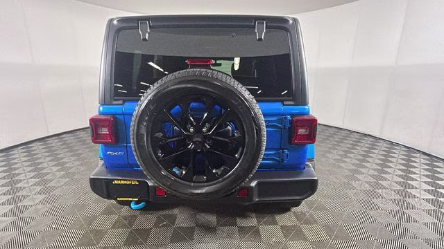 2023 Hydro Blue Pearl Coat Jeep Wrangler Sahara 4xe 4X4 SUV