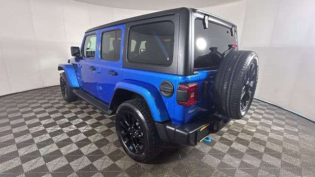 2023 Hydro Blue Pearl Coat Jeep Wrangler Sahara 4xe 4X4 SUV