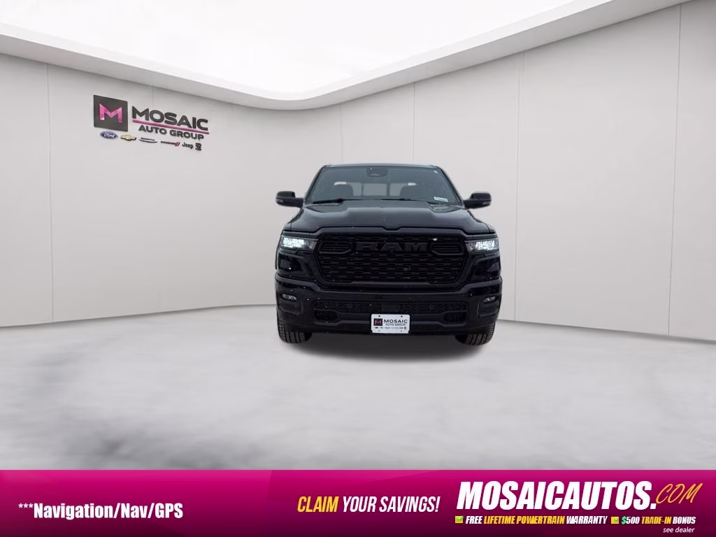 2026 Diamond Black Crystal Pearlcoat Ram 1500 Big Horn 4X4 Truck