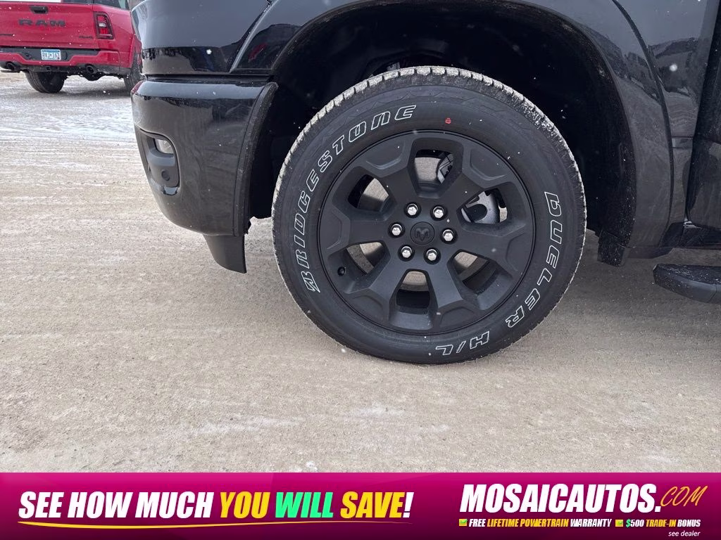 2026 Diamond Black Crystal Pearlcoat Ram 1500 Big Horn 4X4 Truck