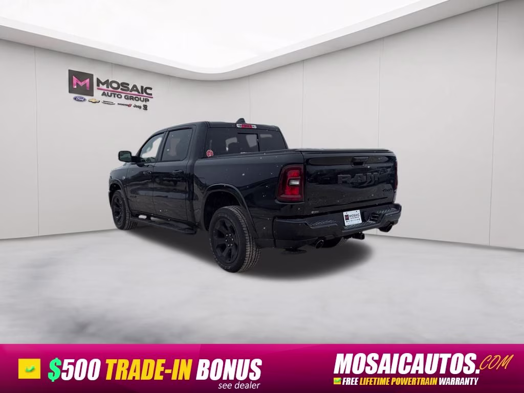 2026 Diamond Black Crystal Pearlcoat Ram 1500 Big Horn 4X4 Truck