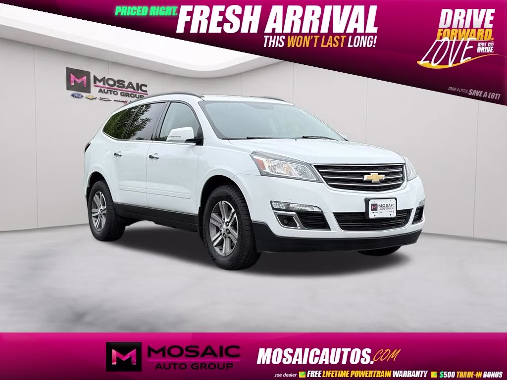 2017 Summit White Chevrolet Traverse 2LT AWD SUV