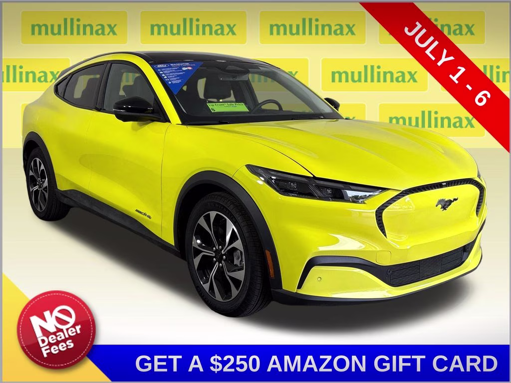 2025 Grabber Yellow Ford Mustang Mach-E Select AWD SUV