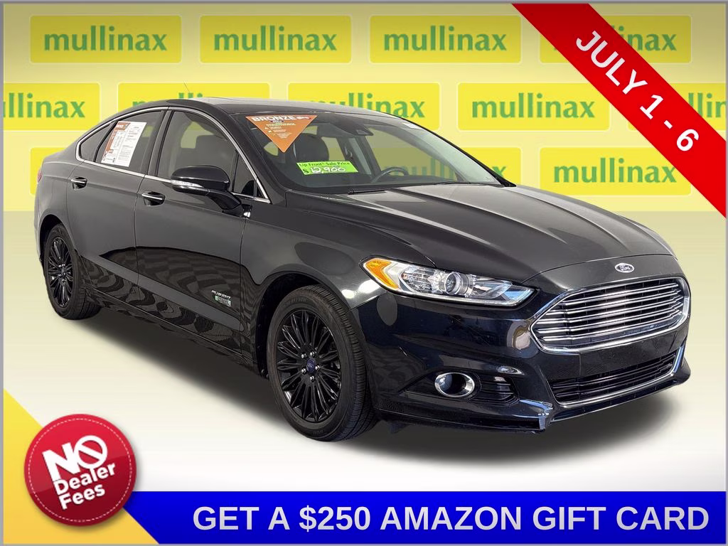 2014 Tuxedo Black Metallic Ford Fusion Energi Titanium FWD Sedan