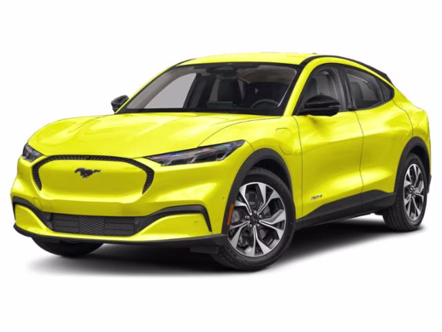 2025 Yellow Ford Mustang Mach-E Select AWD SUV