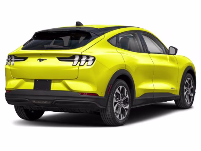 2025 Yellow Ford Mustang Mach-E Select AWD SUV