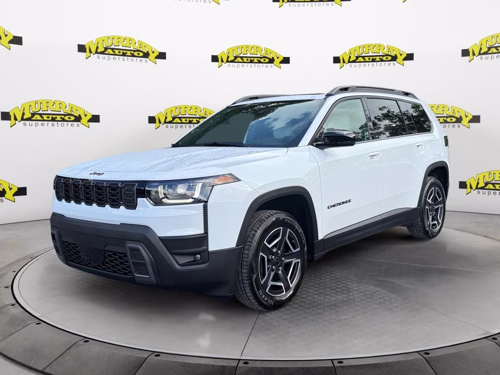 2026 Bright White Clearcoat Jeep Cherokee Limited 4X4 SUV