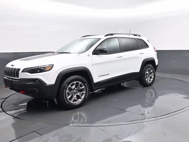 2022 Bright White Clearcoat Jeep Cherokee Trailhawk 4X4 SUV