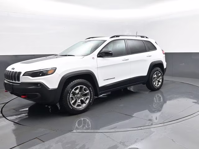 2022 Bright White Clearcoat Jeep Cherokee Trailhawk 4X4 SUV