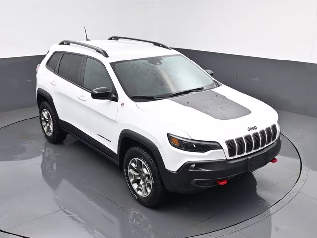 2022 Bright White Clearcoat Jeep Cherokee Trailhawk 4X4 SUV