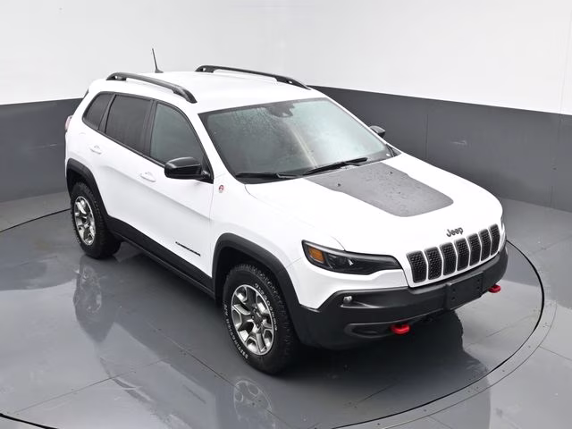 2022 Bright White Clearcoat Jeep Cherokee Trailhawk 4X4 SUV