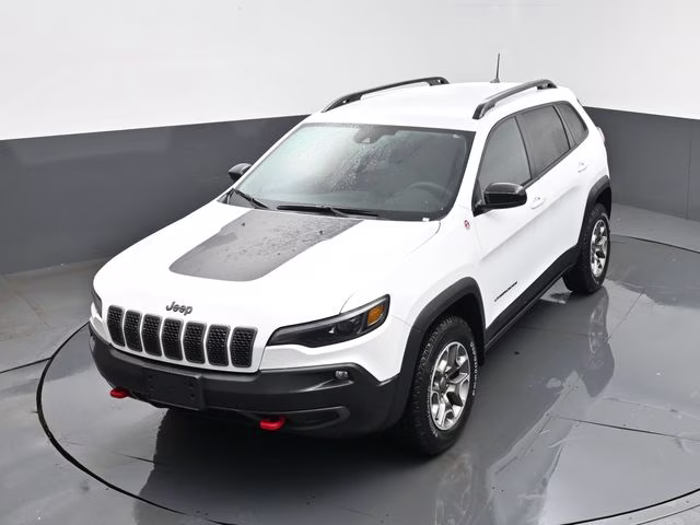 2022 Bright White Clearcoat Jeep Cherokee Trailhawk 4X4 SUV