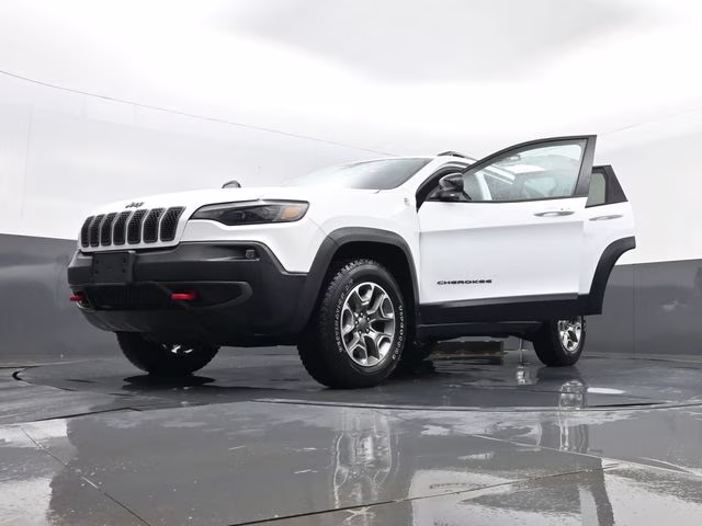 2022 Bright White Clearcoat Jeep Cherokee Trailhawk 4X4 SUV