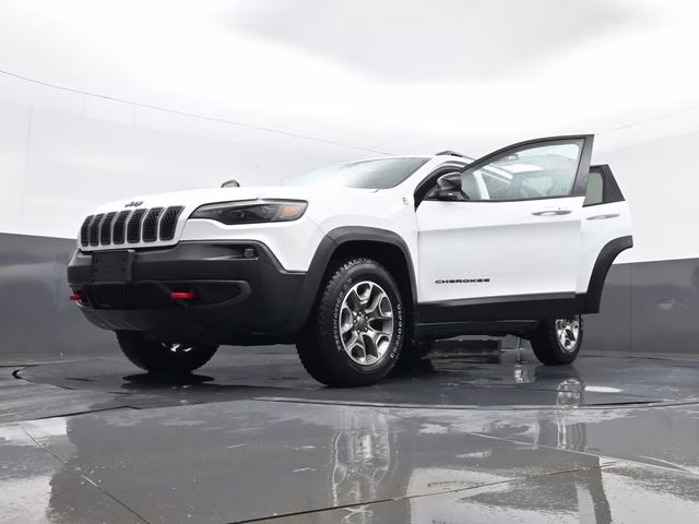 2022 Bright White Clearcoat Jeep Cherokee Trailhawk 4X4 SUV