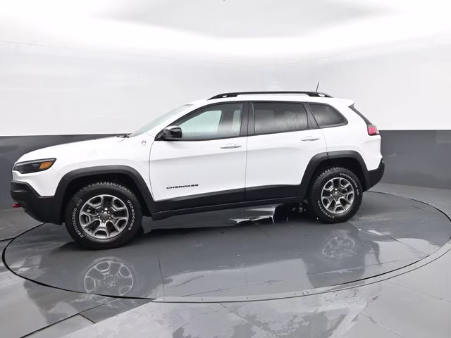 2022 Bright White Clearcoat Jeep Cherokee Trailhawk 4X4 SUV