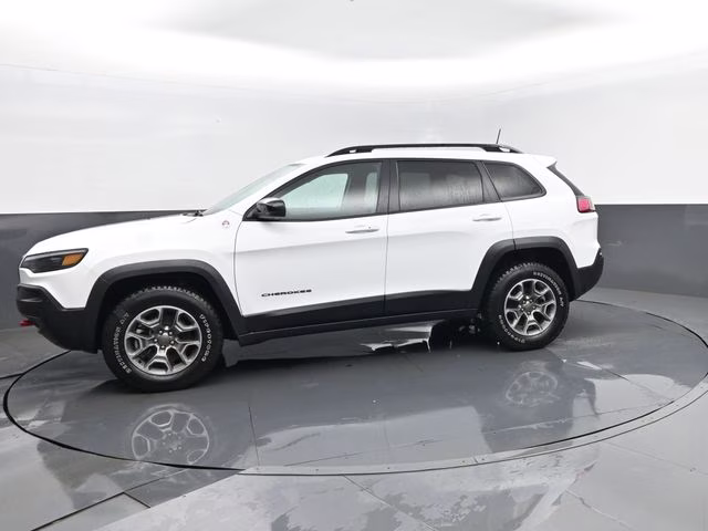2022 Bright White Clearcoat Jeep Cherokee Trailhawk 4X4 SUV