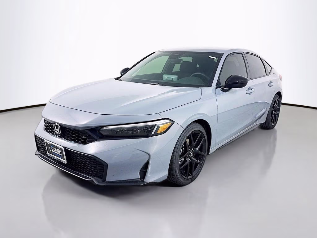 2026 Urban Gray Pearl Honda Civic Sport FWD Hatchback