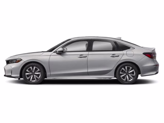 2026 Solar Silver Metallic Honda Civic LX FWD Sedan