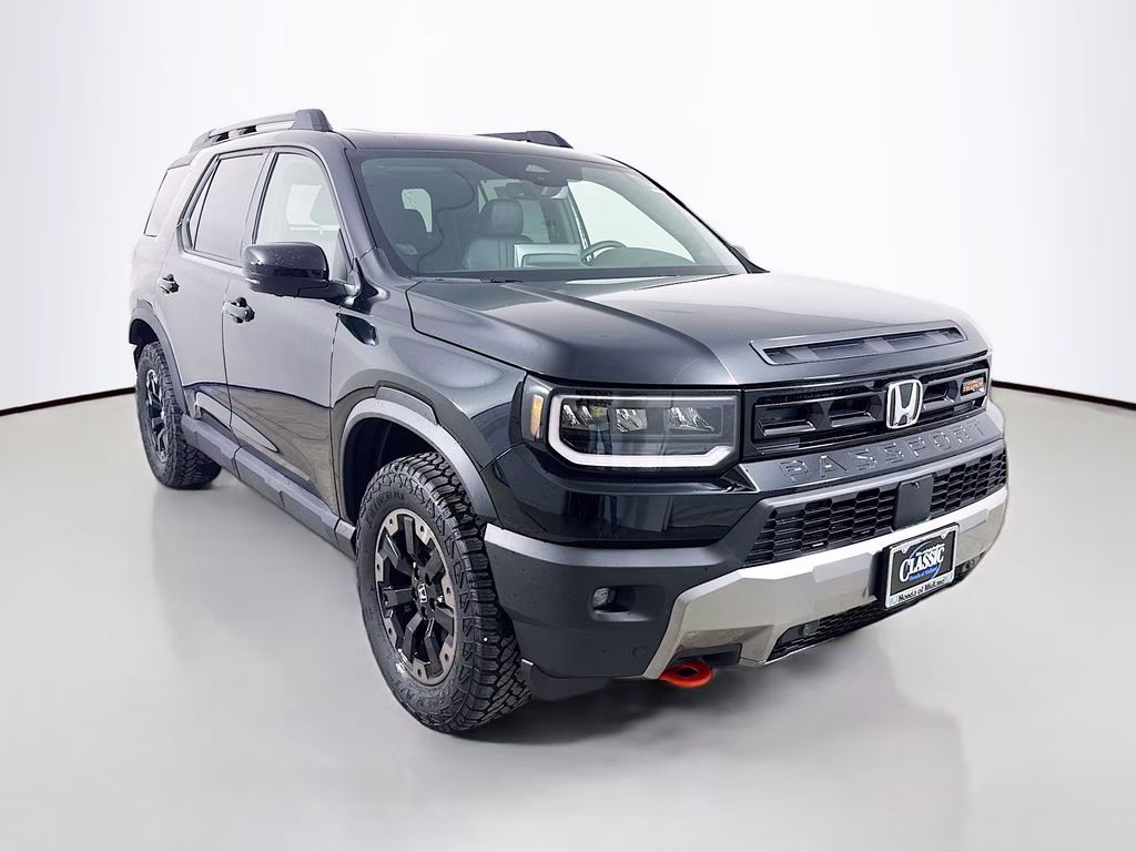 2026 Crystal Black Pearl Honda Passport TrailSport Elite AWD SUV