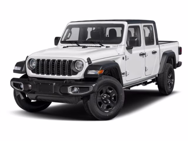2024 Bright White Clearcoat Jeep Gladiator Sport 4X4 Truck