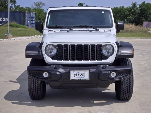 2024 Bright White Clearcoat Jeep Gladiator Sport 4X4 Truck