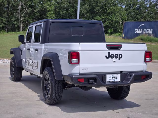 2024 Bright White Clearcoat Jeep Gladiator Sport 4X4 Truck