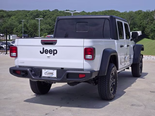 2024 Bright White Clearcoat Jeep Gladiator Sport 4X4 Truck