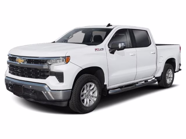 2025 Summit White Chevrolet Silverado 1500 LT 4X4 Truck
