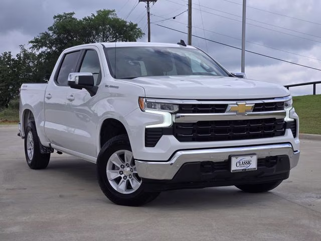 2025 Summit White Chevrolet Silverado 1500 LT 4X4 Truck