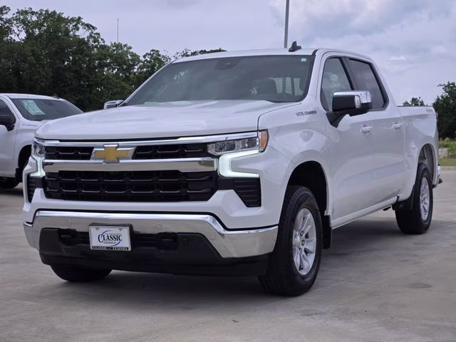 2025 Summit White Chevrolet Silverado 1500 LT 4X4 Truck