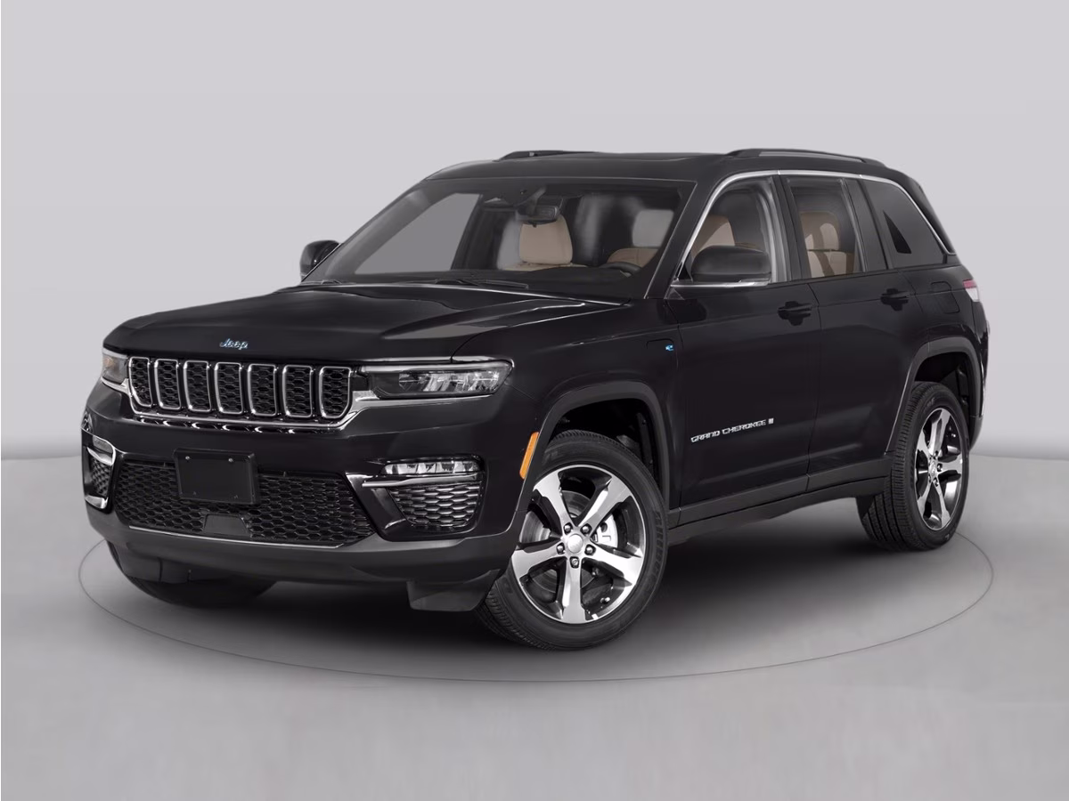 2022 Diamond Black Crystal Pearlcoat Jeep Grand Cherokee Overland 4xe 4X4 SUV
