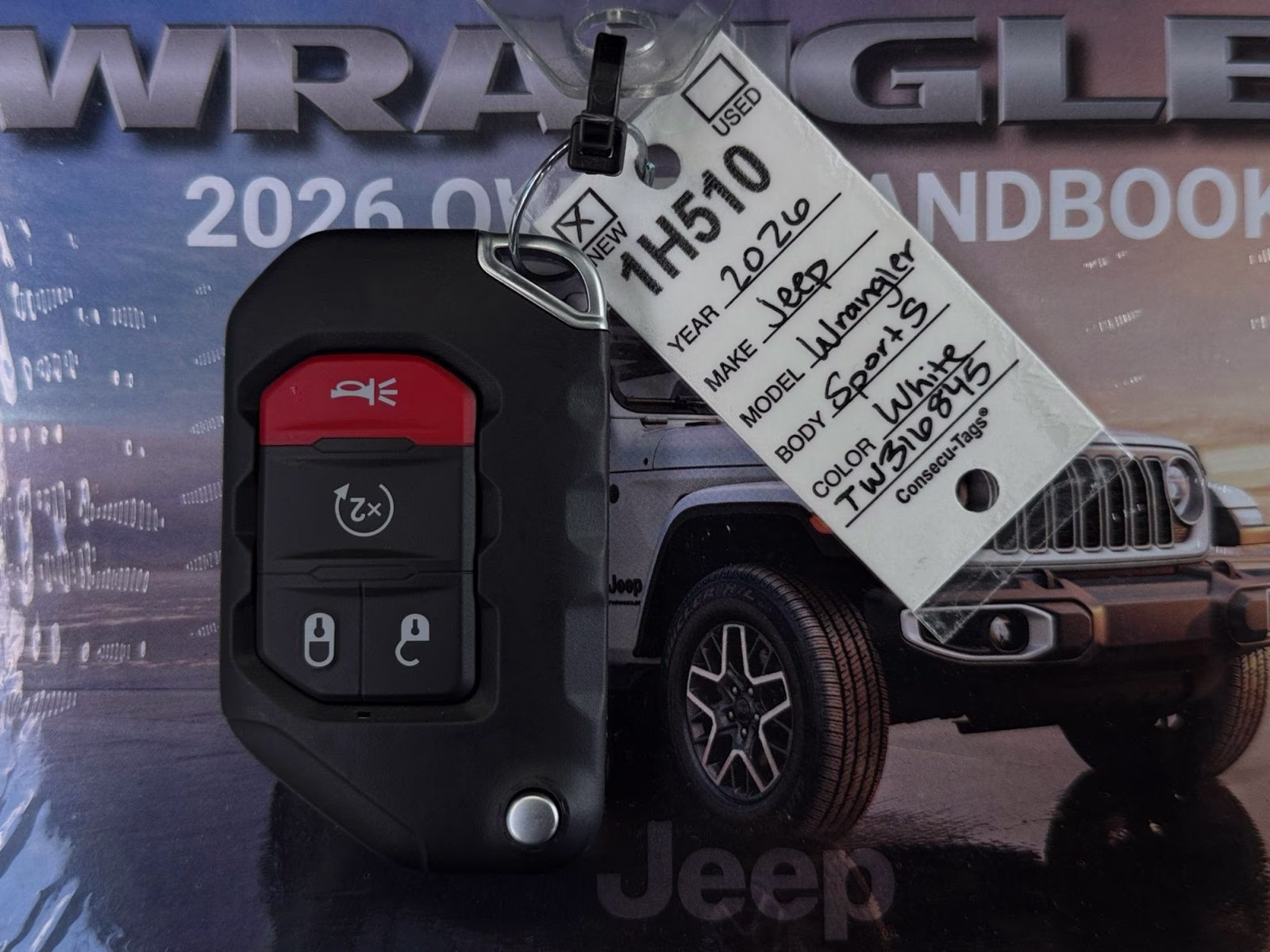 2026 Bright White Clearcoat Jeep Wrangler Sport S 4X4 SUV