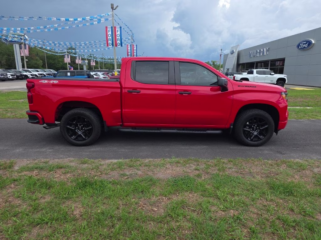 2024 Red Hot Chevrolet Silverado 1500 Custom 4X4 Truck