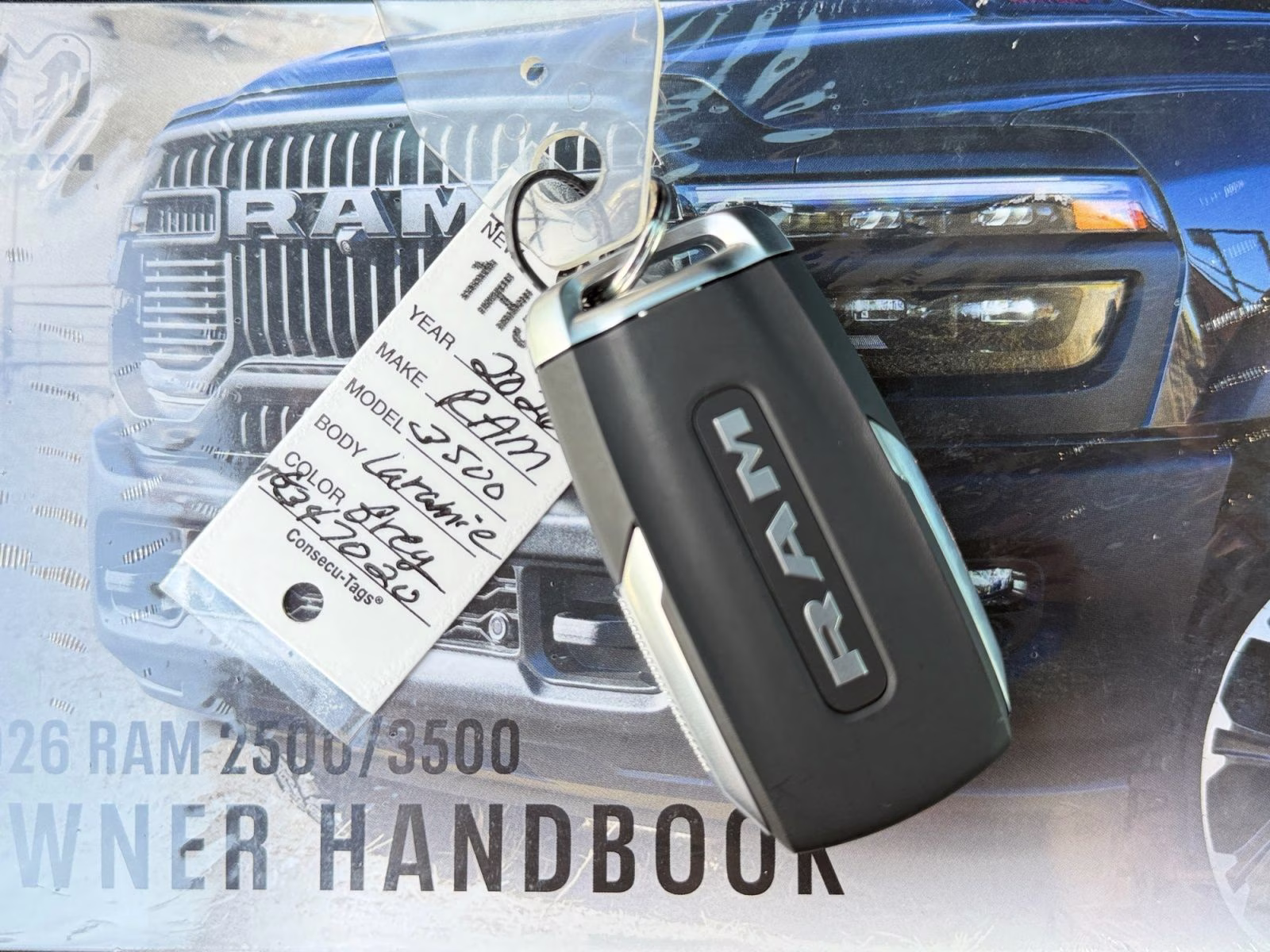2026 Ceramic Gray Clearcoat Ram 3500 Laramie 4X4 Truck