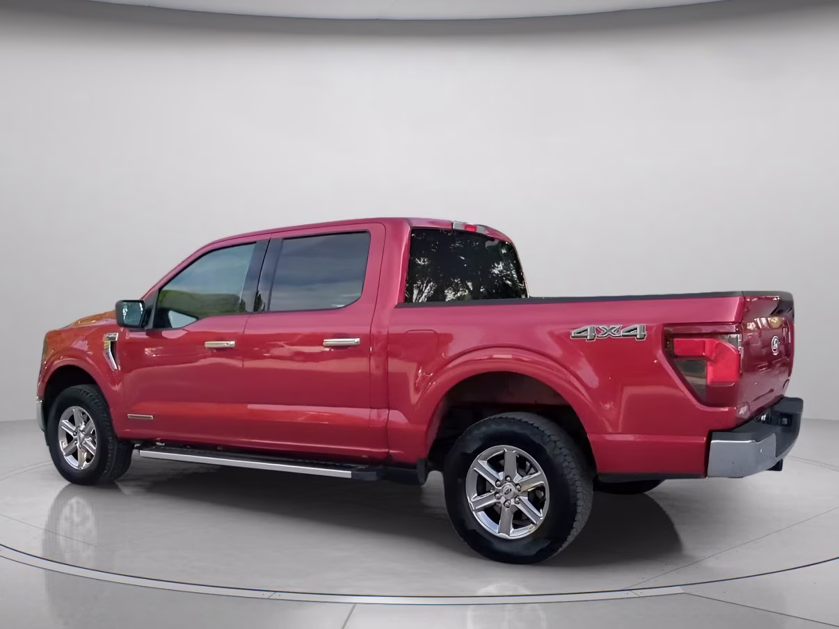 2025 Rapid Red Metallic Tinted Clearcoat Ford F-150 XLT Crew Cab Pickup 4X4 Truck