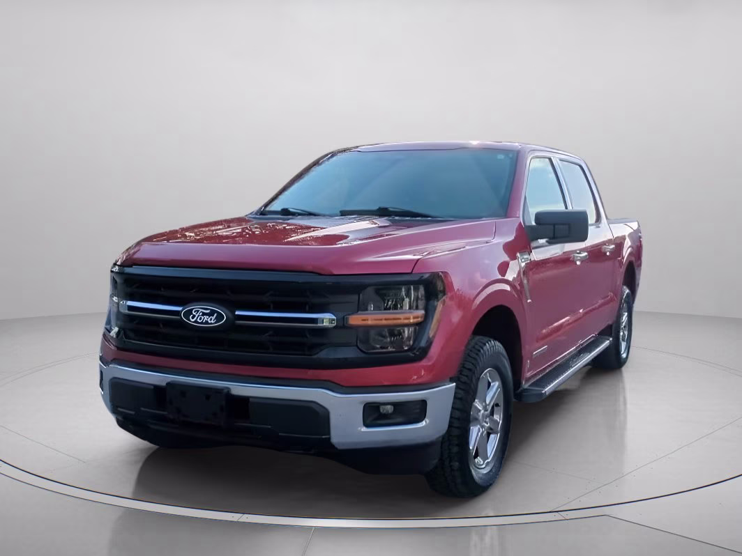 2025 Rapid Red Metallic Tinted Clearcoat Ford F-150 XLT Crew Cab Pickup 4X4 Truck