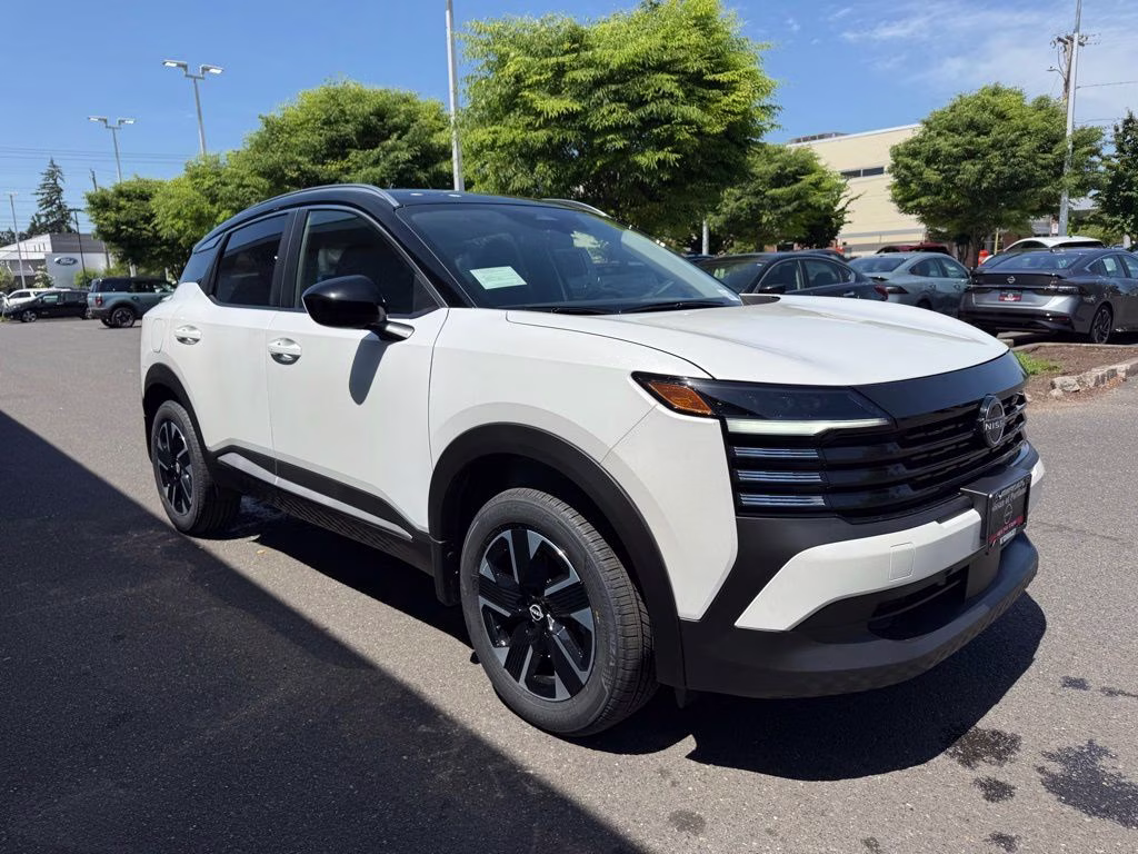 2026 Aspen White/Super Black Nissan Kicks SV AWD SUV