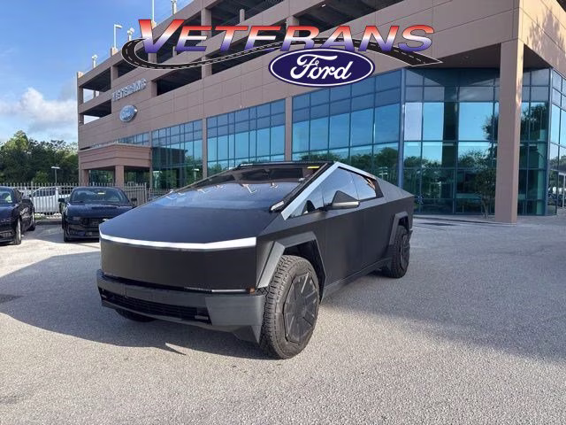 2024 Stainless Steel Tesla Cybertruck Cyberbeast Crew Cab Pickup AWD Truck