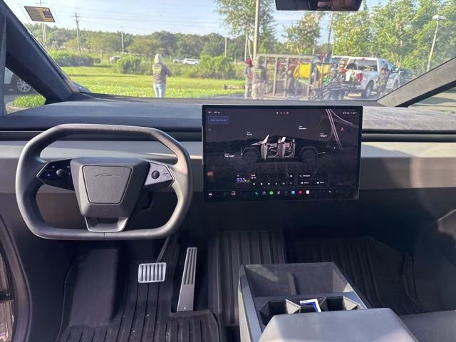 2024 Stainless Steel Tesla Cybertruck Cyberbeast Crew Cab Pickup AWD Truck