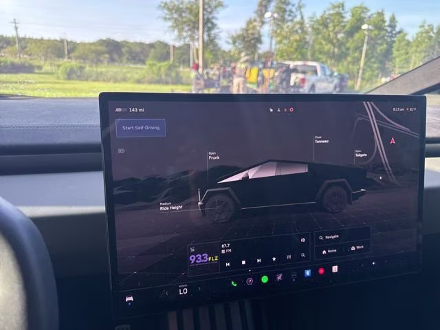 2024 Stainless Steel Tesla Cybertruck Cyberbeast Crew Cab Pickup AWD Truck